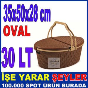 RADDAN ÇOK AMAÇLI OVAL PİKNİK SEPETİ