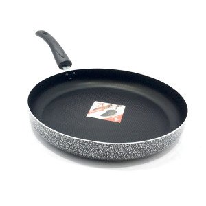 Leydi Petek Tabanlı 32cm Teflon Balık Tavası Kapak Alüminyumdur