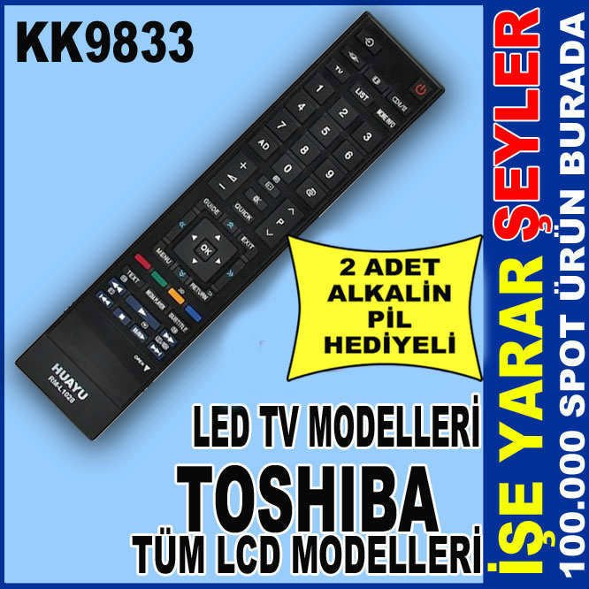 TOSHIBA LCD LED TV ORJİNAL TV KUMANDASI RM-L1028