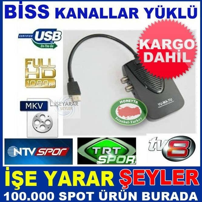YUMATU FULL HD DİJİTAL MİNİ UYDU ALICISI BİSS-KD
