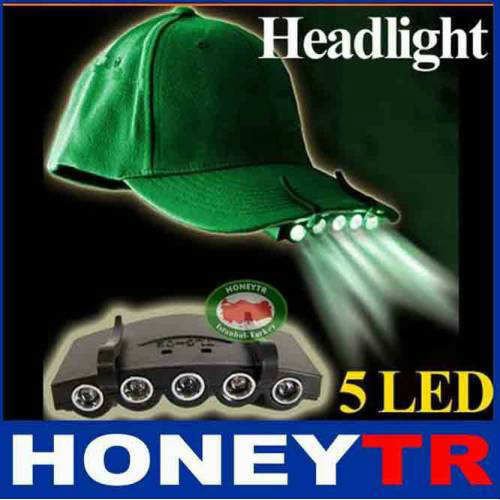 5 LEDLİ ŞAPKA FENERİ FLAŞÖR,SPORCU,AVCI,BALIKÇI LAMBASI BİSİKLET IŞIĞI,UYARICI DÜZ DİREKT+ FLAŞ IŞIK