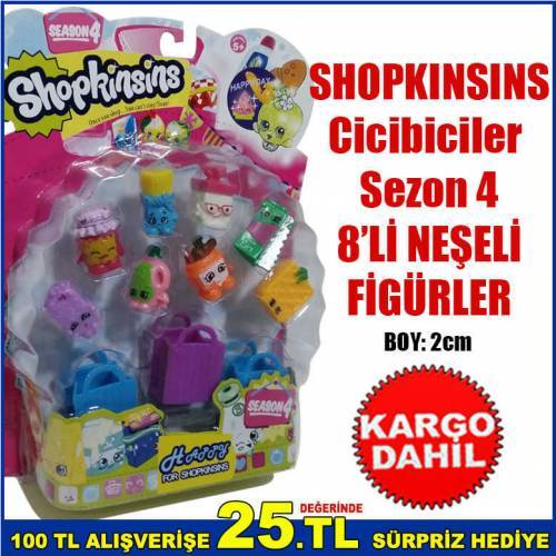 Shopkınsıns Cicibiciler 8 Eğlenceli Karakter Modelleri