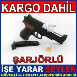 ŞARJÖRLÜ SÜRGÜLÜ BONCUK ATAN TABANCA - BONCUK KD