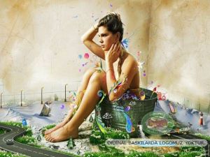 100x70cm ÇERÇEVELİ CANVAS TABLO FANTASY A00816