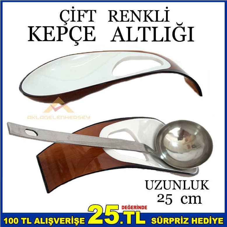 ÇİFT RENKLİ MODERN KEPÇE VE KAŞIK ALTLIĞI