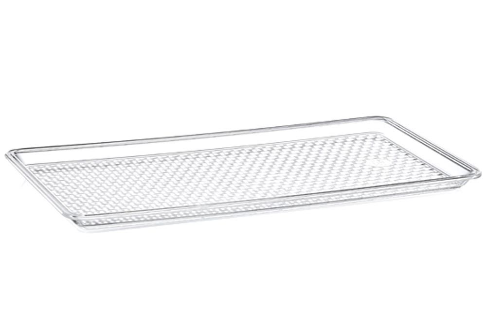 4 Adet 33x12cm Dünyanın En Sağlam Şeffaf Tepsisi Kırılmaz Ev-Pastahane-Otel Vip Kalite En Şık Sunum