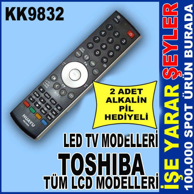 TOSHIBA LCD LED TV ORJİNAL TV KUMANDASI RM-D809