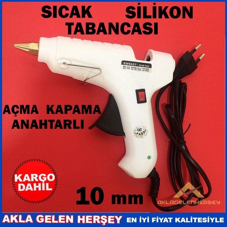 Ücretsiz Kargo AÇMA KAPAMA ANAHTARLI SICAK SİLİKON TABANCASI KD
