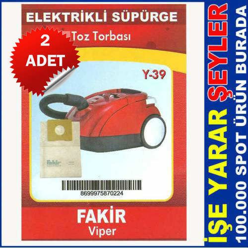 2 ADET FAKİR ELEKTRİKLİ SÜPÜRGE TOZ TORBASI