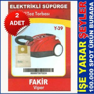 2 ADET FAKİR ELEKTRİKLİ SÜPÜRGE TOZ TORBASI
