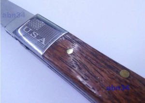 Ahşap saplı 19cm avcı çakısı Made in USA Columbia paslanmaz çelik Avcı,Dağcı Kamp Çakısı Efendi Çakı