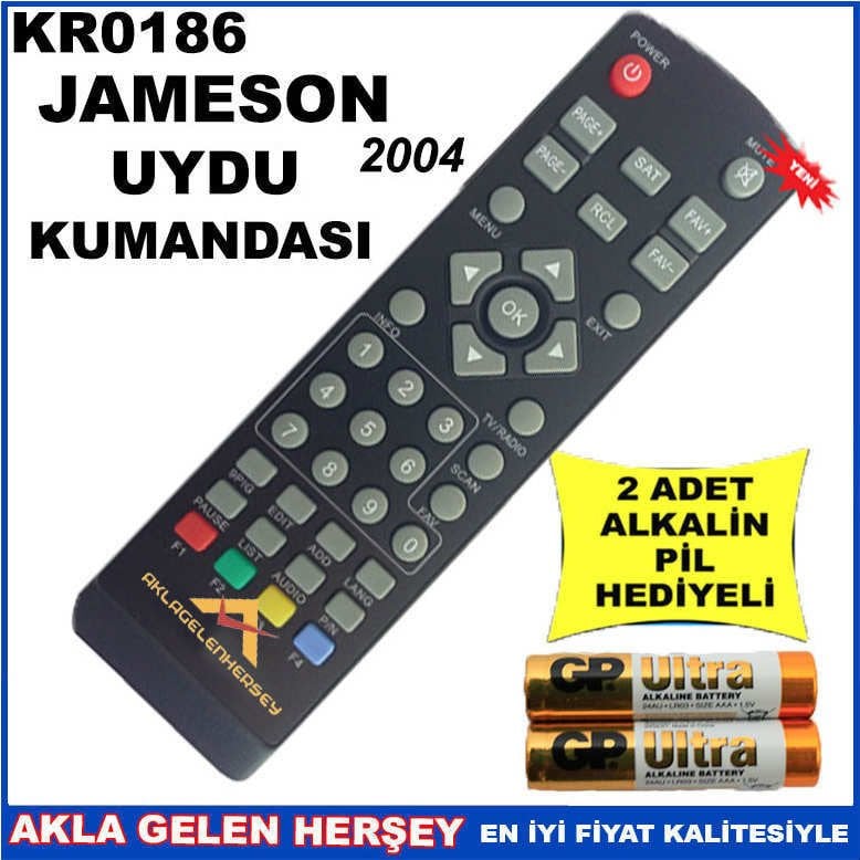 JAMESON UYDU CİHAZI Receiver KUMANDASI KR0186