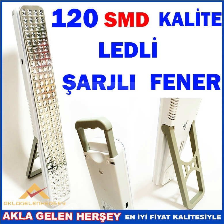 MASTER-37 SMD PARLAK 120 LEDLİ ŞARJLI FENER