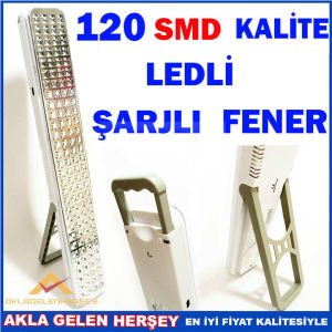 MASTER-37 SMD PARLAK 120 LEDLİ ŞARJLI FENER