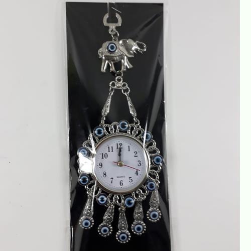 Nazarlık Filli Saat İşlemeli Duvar Süsü 27 Cm 925 Gümüş kaplama