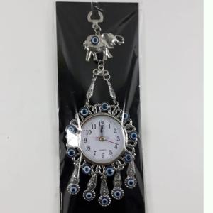 Nazarlık Filli Saat İşlemeli Duvar Süsü 27 Cm 925 Gümüş kaplama