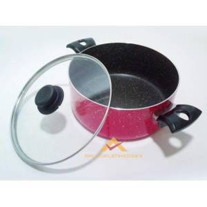 24 Cm Yapışmaz Granit İç Yüzeyli Derin Tencere Kalite