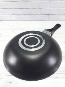 Granit Vog tava,28cm alüminyum üze tavari granit wok tava,6cm derinliğinde sağlıklı pişiren vok tava