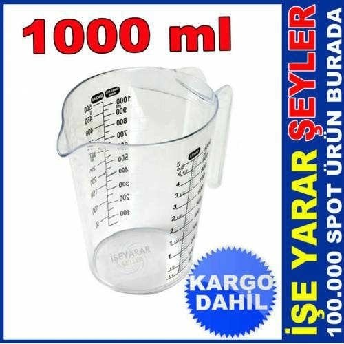 PORTATİF NEON DERECELİ ÖLÇÜ KABI 1000 ml KD