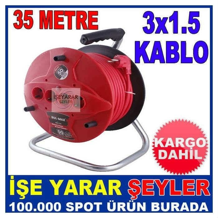 35 MT 3x1,5 MAKARALI UZATMA KABLO 4FİŞ GİRİŞLİKD
