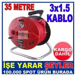 35 MT 3x1,5 MAKARALI UZATMA KABLO 4FİŞ GİRİŞLİKD