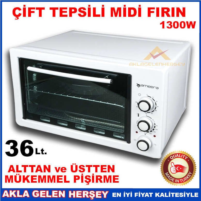 36 LT BÜYÜK BOY ISI ve ZAMAN AYARLI MİDİ FIRIN