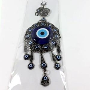 Nazarlık Filli İşlemeli Duvar Süsü 32 Cm 925 Gümüş kaplama