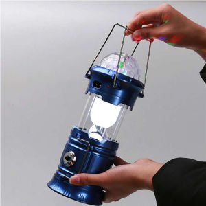 Şarjlı Çok Fonksiyonlu Disko Toplu Power Bank Özellikli Kamp Feneri - El Feneri Işıldak