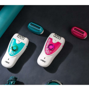 Aydınlatma Işığı ve Temizleme Fırçasıyla Birlikte Mavi Tüm Vücut Epilasyon Aleti( Islak Kullanıma Uygun)