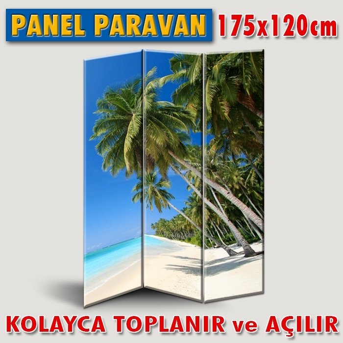 GÖRSELLİ KATLANIR PANEL BÖLME SİSTEMİ - TROPİKAL YENİ GÜN