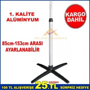 BOYU AYARLANABİLİR TELESKOPİK UFO SOBA AYAĞI INFARED SOBALAR İÇİN