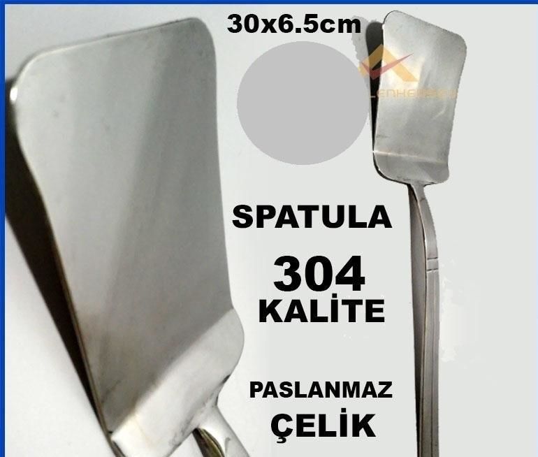 ÖMÜR BOYU GARANTİLİ 304 KALİTE PASLANMAZ ÇELİK SPATULA