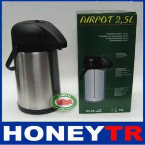 2.5 Litre Full Çelik Pompalı Termos Sıcak-Soğuk