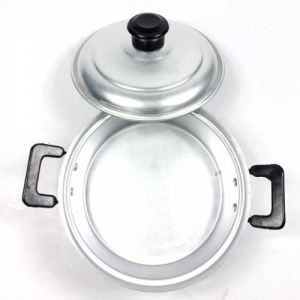 26 Cm Kapaklı Saplı Alüminyum Natural Tencere Yerli Üretim