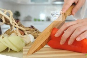 Bambu Sebze Meyve Ve Ekmek Doğrayıcı Bıçak