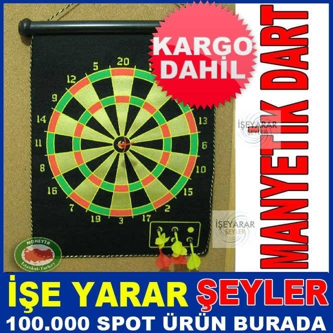 MIKNATISLI DART 6 OKLU ÇİFT TARAFLI 40x32 BÜYÜK BOY MANYETİK DART