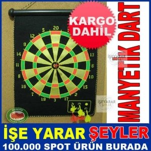 MIKNATISLI DART 6 OKLU ÇİFT TARAFLI 40x32 BÜYÜK BOY MANYETİK DART