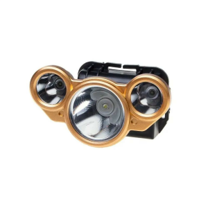 Şarjlı 3'lü Fener Kafa Üstü Süper Led Kamp Feneri Gece Lamba Kafa Fener