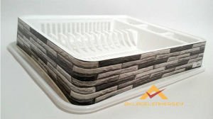 TAŞ DESENLİ TABAKLIK KAŞIKLIK BULAŞIK SEPETİ