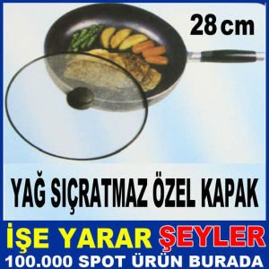 YAĞ SIÇRATMASINI ÖNLEYEN ÖZEL TAVA KAPAĞI