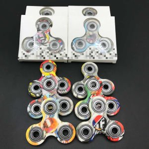 Desenli Stres Çarkı Metal Rulmanlı Süper Hızlı Uzun süre Dönen Süper Stres Çarkı Hands Spinner