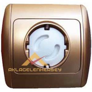 Bebek Ve Çocuk Güvenliği İçin 4 Adet Güvenli, Elektrikten Koruyan Priz Kapağı Priz Kilitleme Kapağı