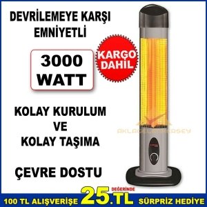 3000W YÜKSEK VERİM UZUN ÖMÜRLÜ MİCATRONİK ISI İNFRARED DİKEY SOBA