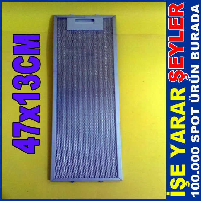ANKASTRE ASPİRATÖR ALÜMİNYUM KARTUŞ FİLTRE 47x13
