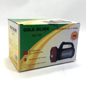 Projektör 3W Ledli Şarj Edilebilir Işıldak El Feneri Kamp Feneri