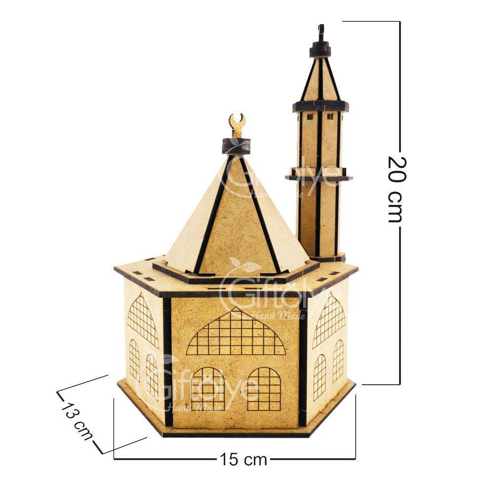 Eğitici ve Öğretici Sökülüp Takılabilen Ahşap Camii Maketi