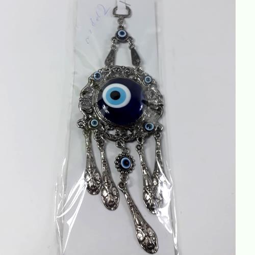 Nazarlık Model 2 İşlemeli Duvar Süsü 24 Cm 925 Gümüş kaplama