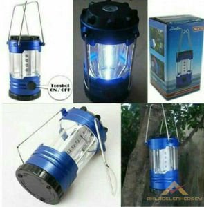 PUSULALI 12 LEDLİ FANUSLU KAMP FENERİ LANTERN