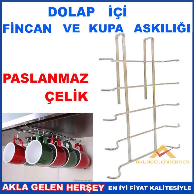 DOLAP İÇİ 8 ASKILI FİNCAN VE KUPA ASKILIĞI