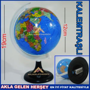 KALEMTRAŞ OLARAK KULLANABİLEN DÖNERLİ DÜNYA KÜRE
